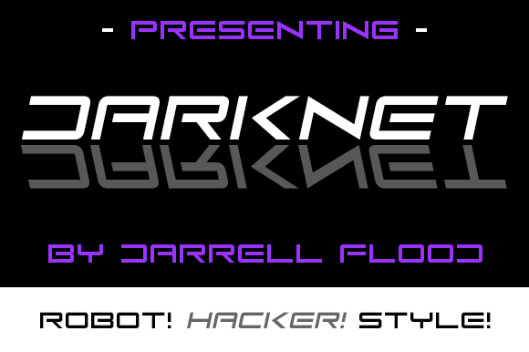Darknet Font - Preview 1