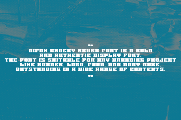 Difox Grocky Brush Font - Preview 4