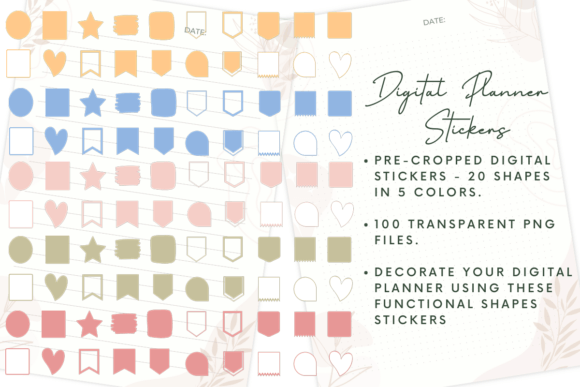 Digital Planner Stickers V1