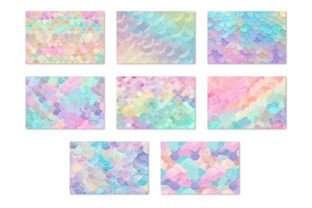Hologram Mermaid Scales Digital Papers Graphic by lemonmoon · Creative ...
