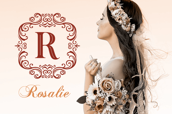Queen Vintage Monogram Font PNG with transparent background - Preview 1