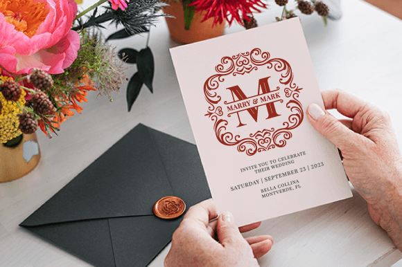 Queen Vintage Monogram Font PNG with transparent background - Preview 2