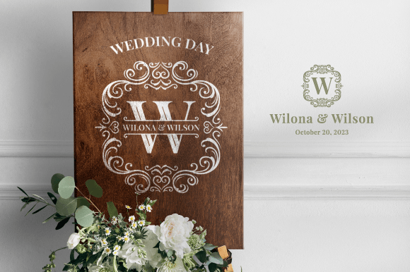 Queen Vintage Monogram Font PNG with transparent background - Preview 3
