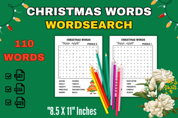 110 Christmas Words Wordsearch