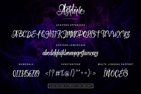 Ashtone Font - Preview 1