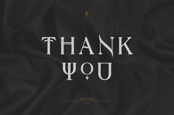 Nightmare Gothic Font PNG with transparent background - Preview 6