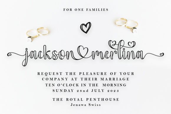 Baby Love Outline Font - Preview 2
