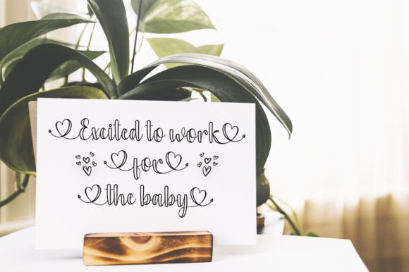 Baby Love Outline Font - Preview 5