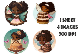 Black Girl Magic Cake Fairy Clip Art Graphic by Paisley Park Art ...