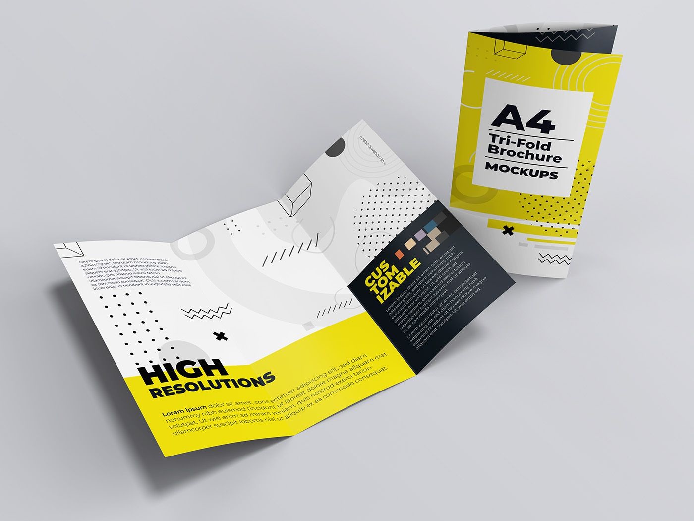 A4 Trifold Brochure Mockups Graphic by Vectogravic Design · Creative ...