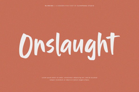 Blinking Font - Preview 1