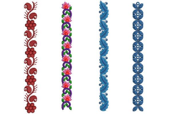 Fancy Floral Border Set
