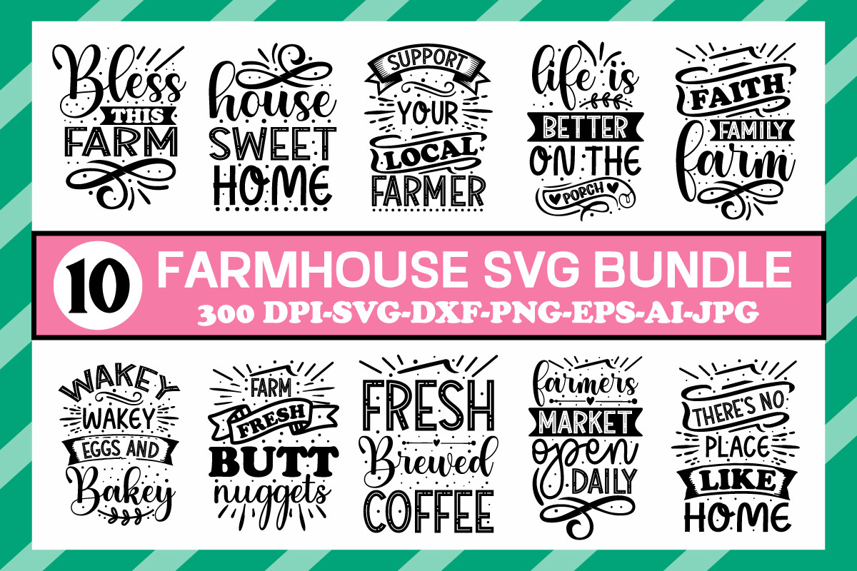 Farmhouse Svg Bundle Graphic by GatewayDesign · Creative Fabrica
