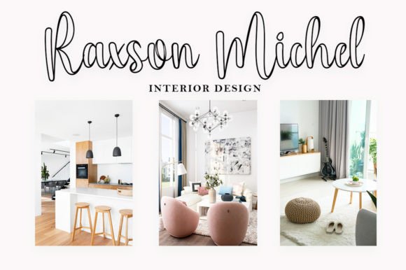 Micha Outline Font PNG with transparent background - Preview 3