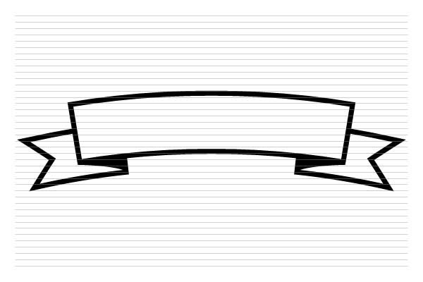 Ribbon Banner Text Label