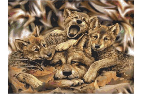 Wildlife Motherhood Cross Stitch Pattern