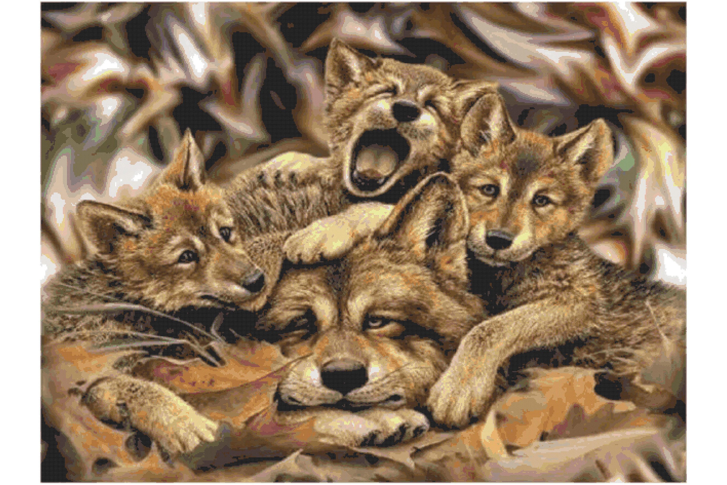 Wildlife Motherhood Cross Stitch Pattern