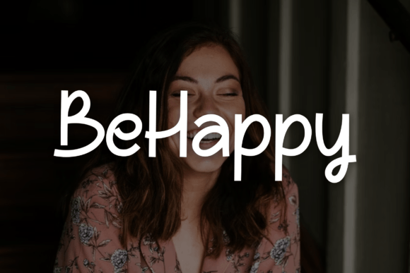 BeHappy Font Font - Preview 3