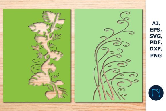 Floral Greeting Card Cutting SVG Bundle