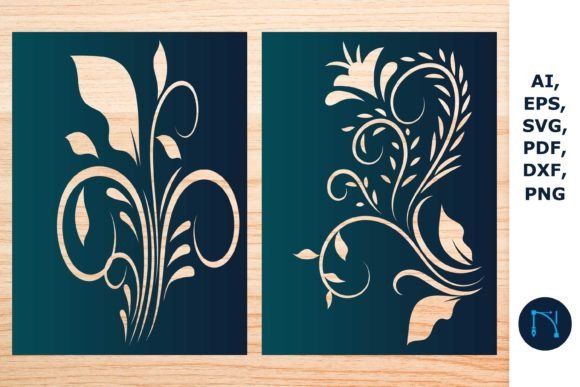Floral Greeting Card Cutting SVG Bundle