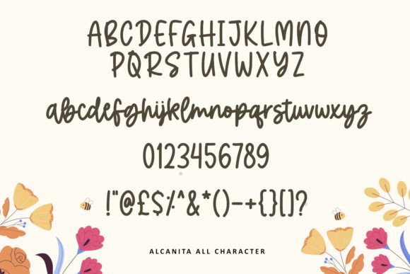 Alcanita Font - Preview 2