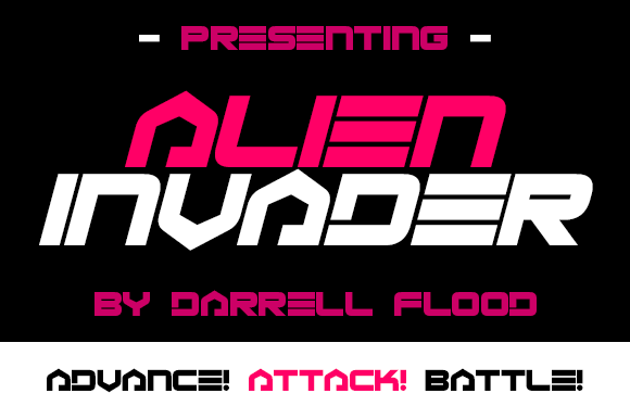 Alien Invader Font - Preview 1