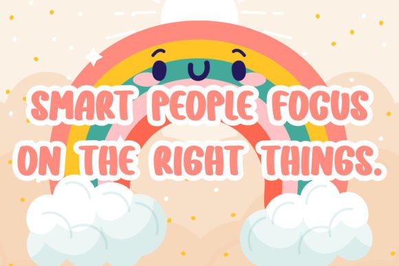 Bold Rainbow Font - Preview 2
