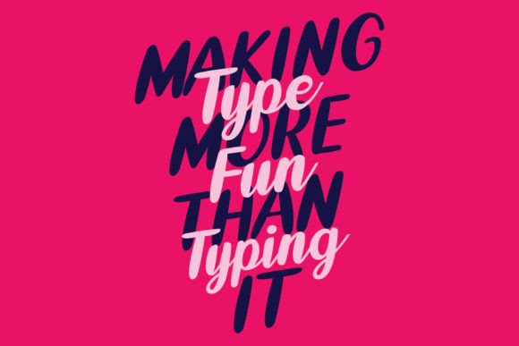 Bounce Script Font PNG with transparent background - Preview 1