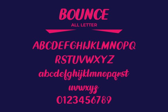 Bounce Script Font - Preview 4