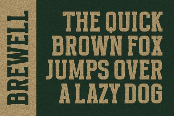 Brewell Font - Preview 1