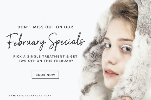 Camellia Signature Font - Preview 3