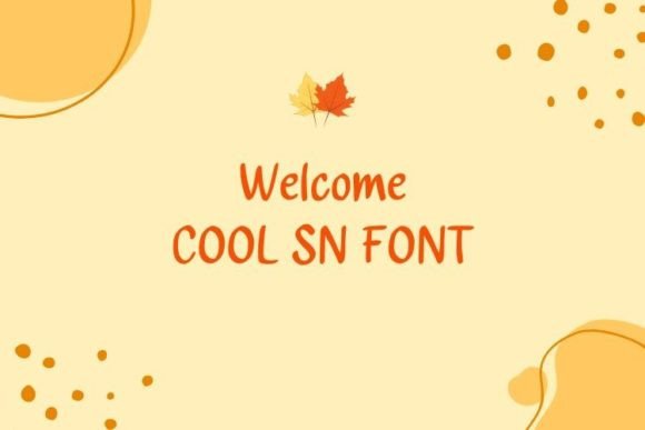 Cool Sn Font - Preview 1