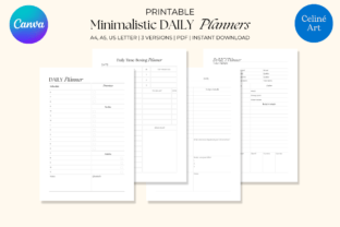 Editable Canva Daily Planner Template Graphic by Celine Art · Creative ...
