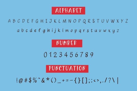 Happy Letter Font PNG with transparent background - Preview 2