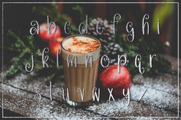 Iced Caramel Macchiato Font PNG with transparent background - Preview 2