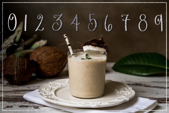 Iced Caramel Macchiato Font PNG with transparent background - Preview 3
