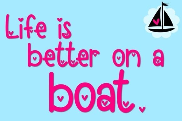 Loveboat Font PNG with transparent background - Preview 2