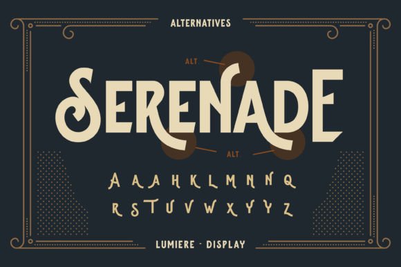 Lumiere Font PNG with transparent background - Preview 5