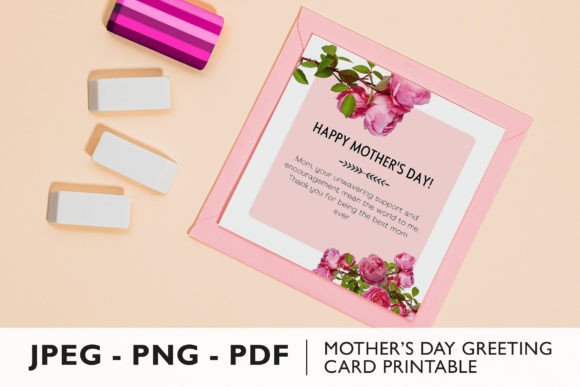 Mother Day Greeting Card Printable PDF