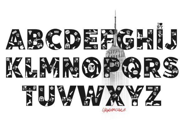 Nyc Font PNG with transparent background - Preview 1