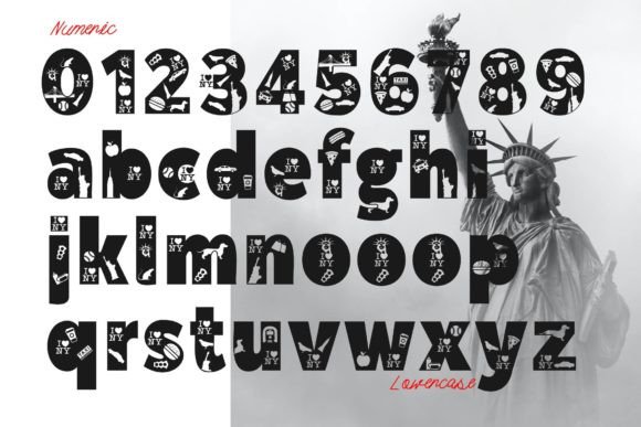 Nyc Font PNG with transparent background - Preview 2