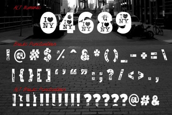 Nyc Font PNG with transparent background - Preview 3