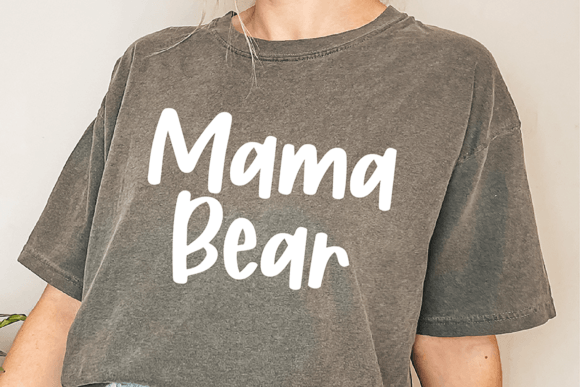 Raspy Brush Font PNG with transparent background - Preview 1
