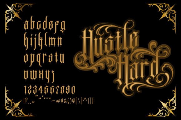 Sanister Font font preview - 2