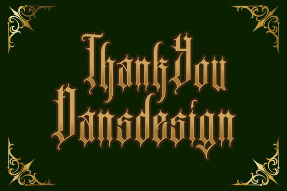 Sanister Font font preview - 4