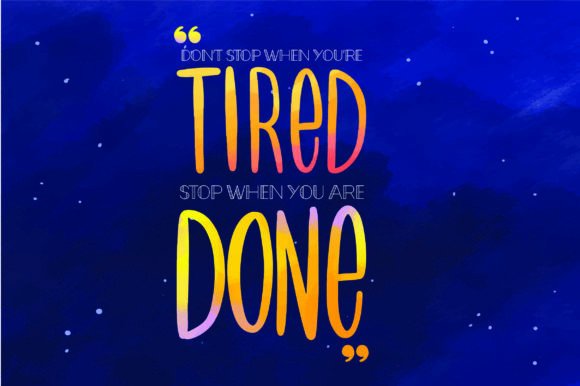 Shooting Stars Font PNG with transparent background - Preview 3