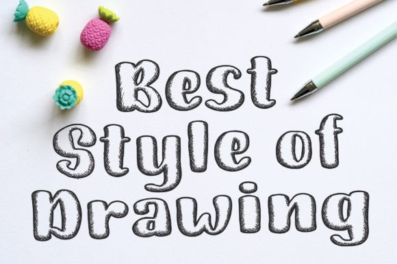 Sketch Bego Font PNG with transparent background - Preview 5
