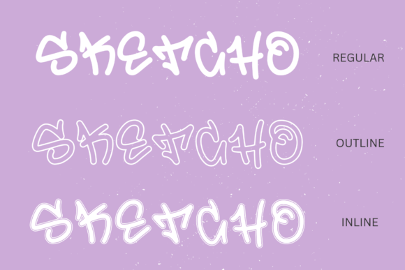 Sketcho Font PNG with transparent background - Preview 1