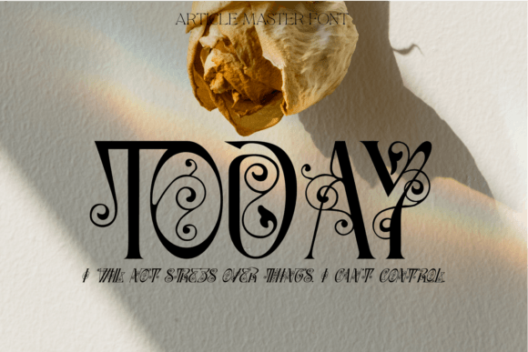 Article Master Font - Preview 1