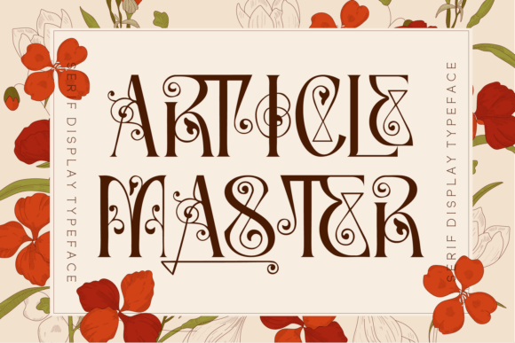 Article Master Font - Preview 6